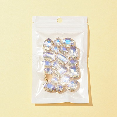 20Pcs 4 Styles Heart & Oval & Rectangle Sew on Rhinestone GLAA-FS0001-51B-1