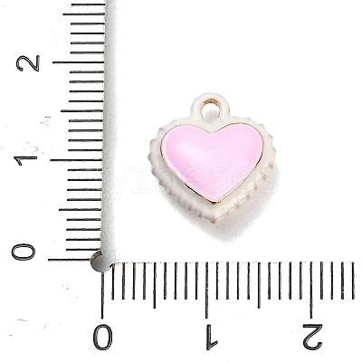 Two-Tone Alloy Enamel Pendants AL-CBA5AB7-03A-1
