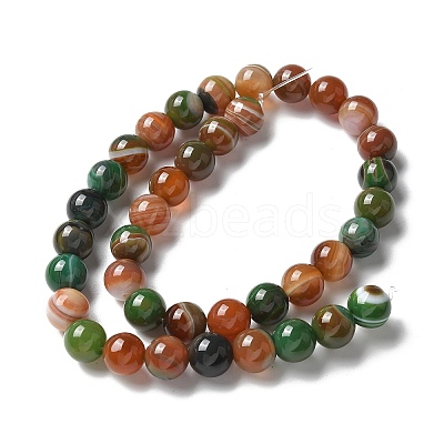 Natural Agate Beads Strands G-NH0001-G08-01-1