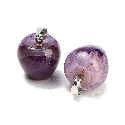 Teachers' Day Natural Agate Pendants GG-K002-14C-1