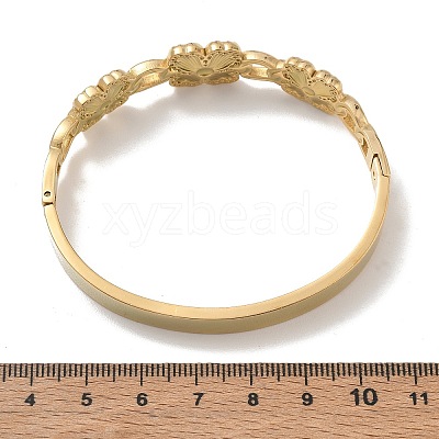 304 Stainless Steel Hinged Cuff Bangles SA-CBAB92B-03G-1