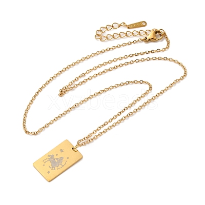 Golden 202 Stainless Steel Constellation Pendants Necklaces LS-NJEW-K380-02G-07-1