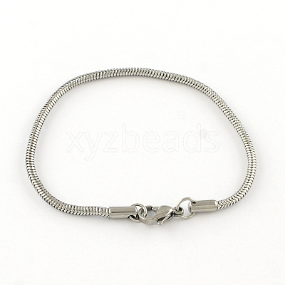Tarnish Resistant 304 Stainless Steel European Style Bracelets for Jewelry Making LS-PPJ-R002-01-1