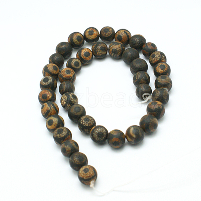Natural Agate Bead Strands G-K166-04-8mm-L1-1