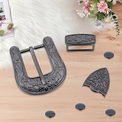 1Pc Belt Alloy Buckle Sets FIND-GF0008-76B-1