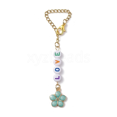 LOVE Acrylic Cup Charms HJEW-JM01837-1