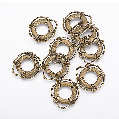 Tibetan Style Alloy Pendants TIBEP-0803-AB-LF-1