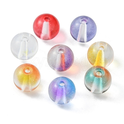 120Pcs 8 Colors Glass Beads GLAA-FS0001-42-1