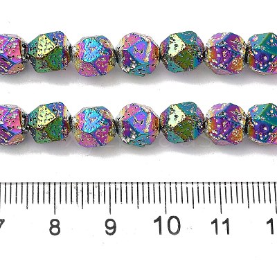 Blaking Painted Natural Lava Rock Beads Strands G-B086-A01-01B-1