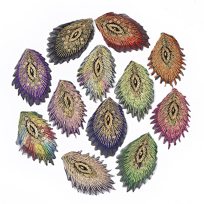 Computerized Embroidery Organza Iron On/Sew On Patches AJEW-S076-027-1