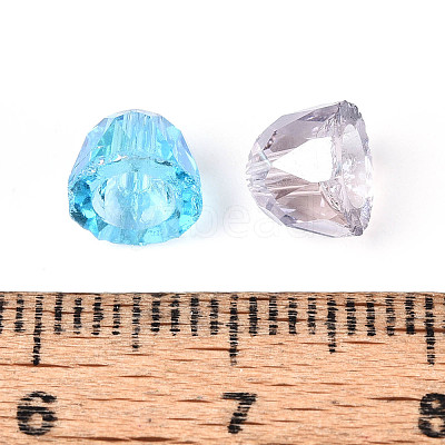 Electroplate Transparent Glass Beads Strands EGLA-N025-05A-A01-1