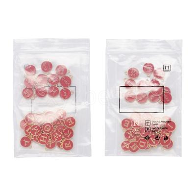 2 Sets 2 Styles Golden Plated Alloy Enamel Charms ENAM-YW0001-28F-1