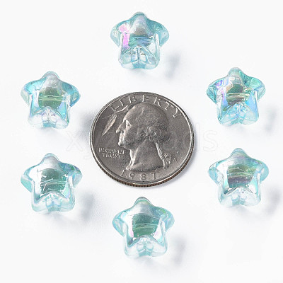 1-Hole Transparent Acrylic Buttons MACR-S373-129-C07-1