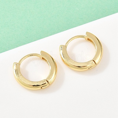 Brass Hoop Earrings EJEW-A156-14B-G-1