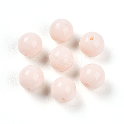 Opaque Solid Color Glass Beads GLAA-N007-10mm-A01-1