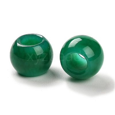 Natural Malaysia Jade Dyed European Beads G-R488-01A-1