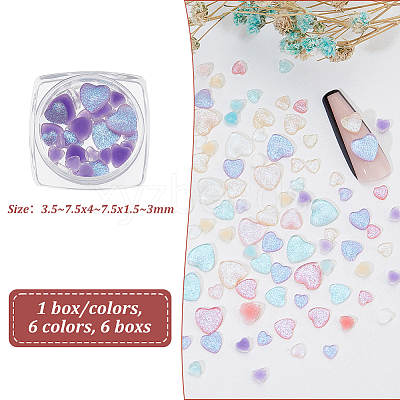 10 Style Light Sensation Resin Cabochons MRMJ-OC0001-49-1