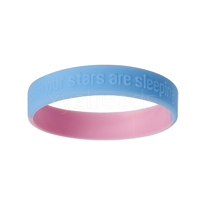 Silicone Wristbands Bracelets BJEW-TW0001-02-1
