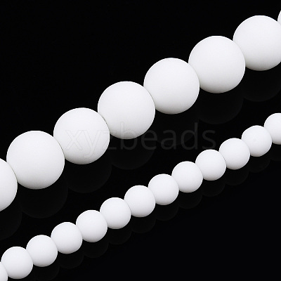 Opaque Glass Beads Strands GLAA-T032-P8mm-MD02-1