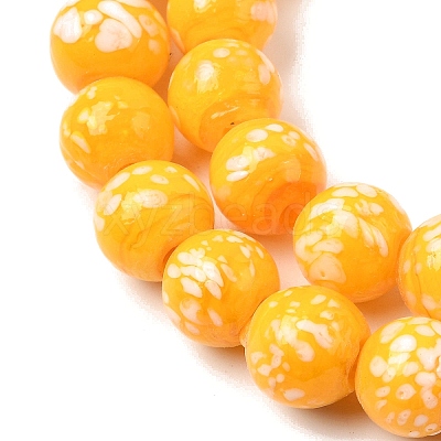 Handmade Lampwork Beads Strands LAMP-H071-01C-07-1