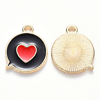 Alloy Enamel Pendants ENAM-S121-120B-1