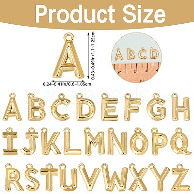 26Pcs 26 Styles Brass Pendants KK-SZ0003-65-1