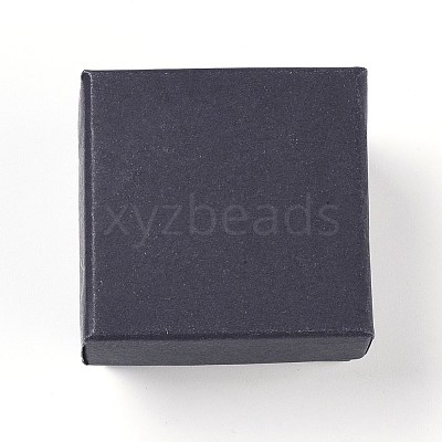 Kraft Paper Cardboard Jewelry Ring Boxes CBOX-G015-01-1