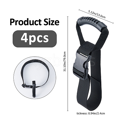 Nylon & PVC Durable Storage Strap with Carrying Handle AJEW-WH0609-762C-1