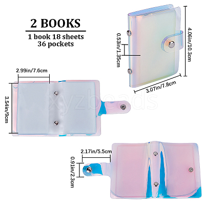 3 Inch Laser PVC Photo Album AJEW-WH0248-398A-1