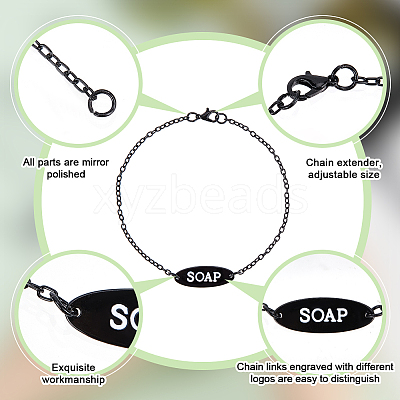 8Pcs 2 Styles Zinc Alloy Charm Bracelets AJEW-OC0002-19EB-1