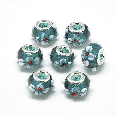 Handmade Lampwork European Beads X-LAMP-Q029-03H-1