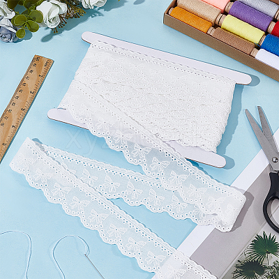 8Yards Flat Hollow Polyester Lace Trim OCOR-GF0006-07B-1