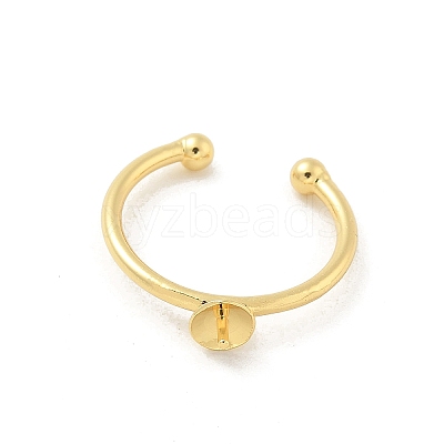 Brass Open Cuff Ring Settings LS-KK-G518-04G-02-1
