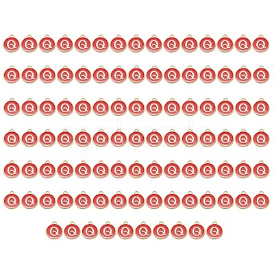 Golden Plated Enamel Alloy Charms ENAM-SZ0001-26C-Q-1