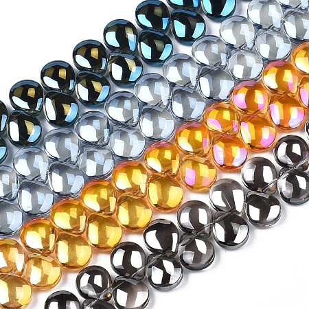 Electroplate Glass Beads Strand EGLA-S188-27-1