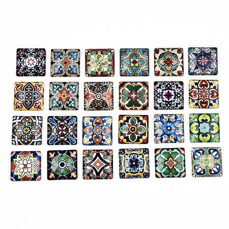 Glass Cabochons GGLA-S036-21C-1