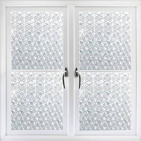 PVC Static Cling Non-Adhesive Window Film DIY-WH0326-43-1