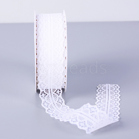 25 Yards Flat Cotton Lace Trims SENE-PW0017-02A-1