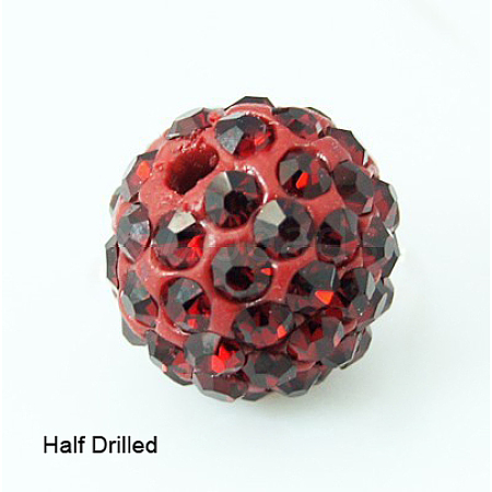Polymer Clay Rhinestone Beads RB-H258-HD10mm-208-1