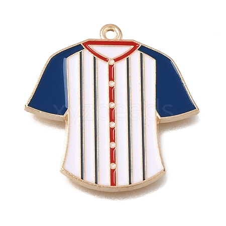 Baseball Alloy Enamel Pendants AL-CBA2166-01G-01-1
