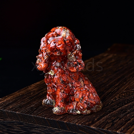 Resin Cocker Spaniel Sculpture Display Decorations PW-WGDC46E-09-1