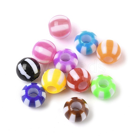 Opaque Acrylic Beads OACR-D309-07-1