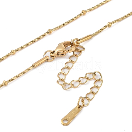 Ion Plating(IP) 201 Stainless Steel Chain Necklaces NJEW-P309-29G-1