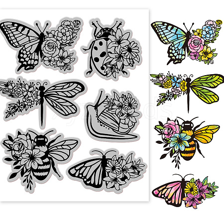 Rubber Clear Stamps DIY-WH0251-031-1