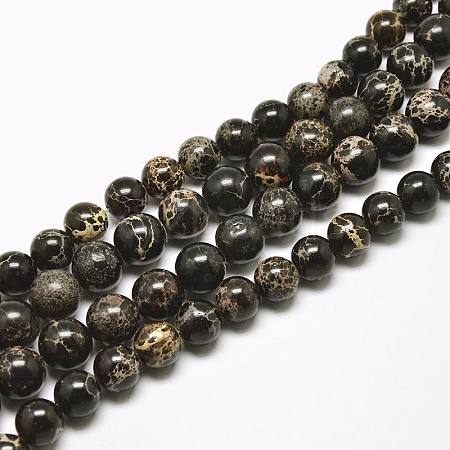 Natural Imperial Jasper Beads Strands G-I122-6mm-11-1