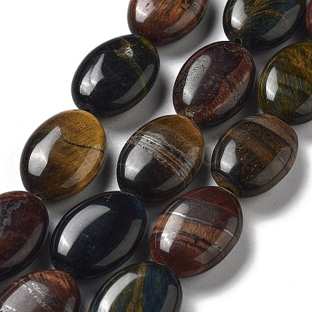 Natural 3-Color Tiger Eye Beads Strands G-P528-M22-01-1