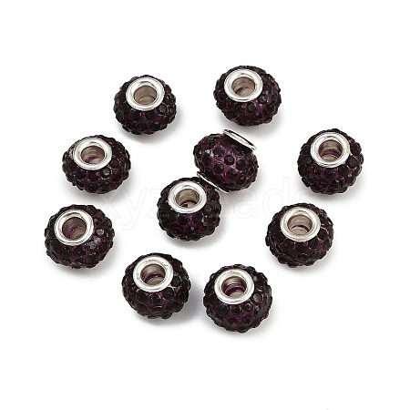 Resin Rhinestone Beads CPDL-H001-10x7mm-3-1