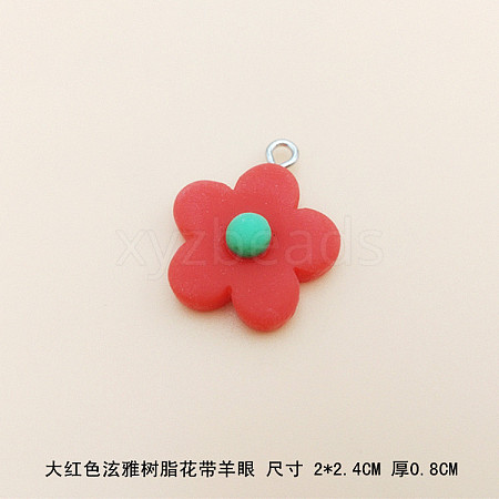 Resin Pendants RESI-TAC0002-13I-1