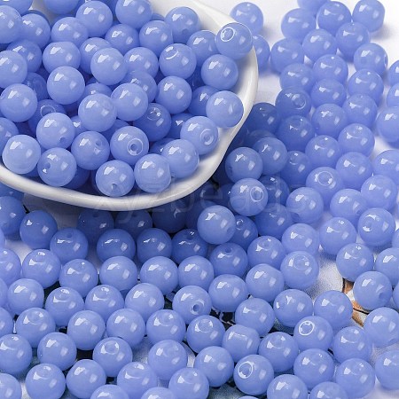 Imitation Jade Glass Seed Beads SEED-Z004-J8MM-06-1