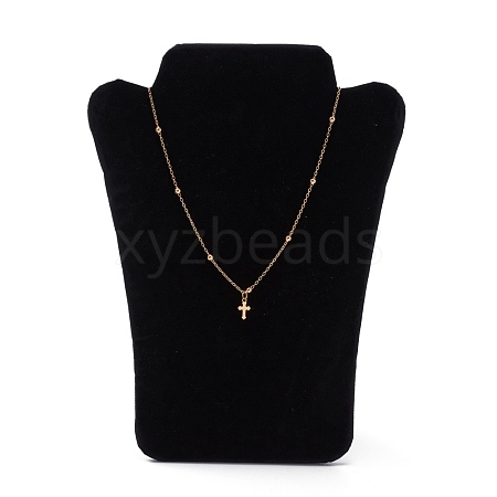 Velvet Necklace Display Bust NDIS-R004-04-1